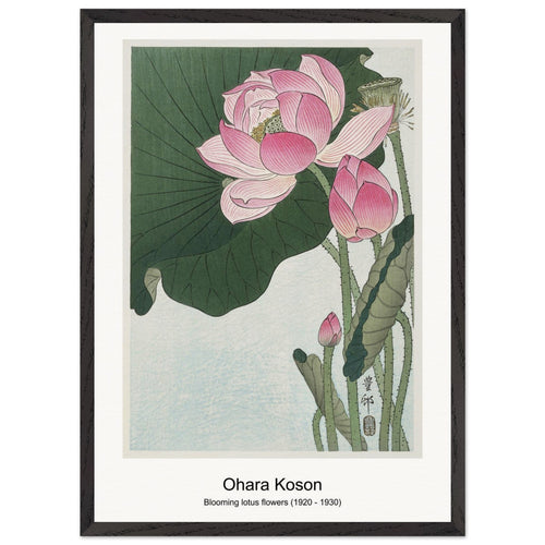 Flycatchers on a nandina bush (1925 - 1936) by Ohara Koson. Archival Print on Museum Quality Matte Paper. Premium Wood Framed Wall Art. Optimised Aspect Ratio.