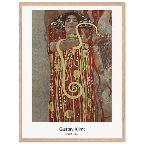 Hygieia (1907) by Gustav Klimt. Archival Print on Museum Quality Matte Paper. Premium Wood Framed Wall Art. Optimised Aspect Ratio.