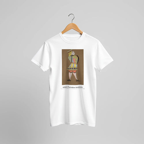 Knave of Hearts (1915) Costume Design for Alice in Wonderland (1915) by William Penhallow Henderson. Custom Print on a 100% Airlume Combed and Ring-Spun Cotton Unisex Crewneck T-shirt Original Aspect Ratio
