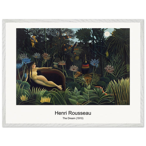 The Dream (1910) by Henri Rousseau. Archival Print on Museum Quality Matte Paper. Premium Wood Framed Wall Art. Original Aspect Ratio