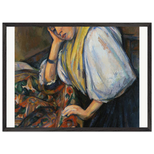 The Card Players (Les Joueurs de cartes) (ca. 1890-1892) by Paul Cézanne. Archival Print on Museum Quality Matte Paper. Premium Wood Framed Wall Art. Optimised Aspect Ratio.