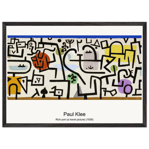 Fairy tales of the north (1930) by Paul Klee. Archival Print on Museum Quality Matte Paper. Premium Wood Framed Wall Art. Original Aspect Ratio