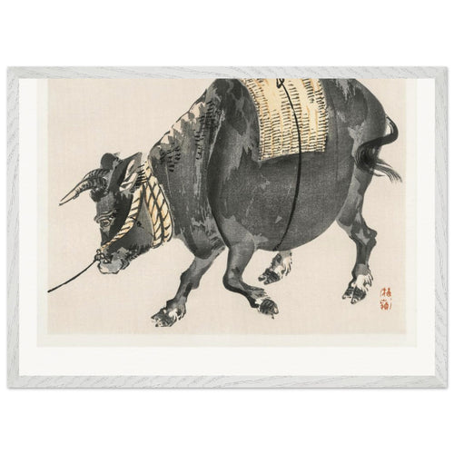 Black bull (1913) by Kōno Bairei. Archival Print on Museum Quality Matte Paper. Premium Wood Framed Wall Art. Original Aspect Ratio