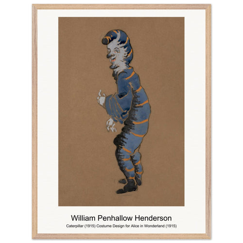 Caterpillar (1915) Costume Design for Alice in Wonderland (1915) by William Penhallow Henderson. Archival Print on Museum Quality Matte Paper. Premium Wood Framed Wall Art. Original Aspect Ratio