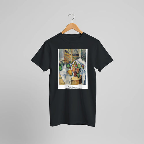 Gardanne (Horizontal View) (Gardanne [vue horizontale]) (ca. 1885) by Paul Cézanne. Custom Print on a 100% Airlume Combed and Ring-Spun Cotton Unisex Crewneck T-shirt Optimised Aspect Ratio.