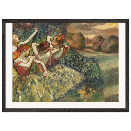 Four Dancers (1899) by Edgar Degas. Archival Print on Museum Quality Matte Paper. Premium Wood Framed Wall Art. Original Aspect Ratio
