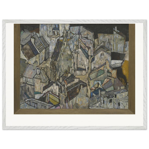 Mödling II (1918) by Egon Schiele. Archival Print on Museum Quality Matte Paper. Premium Wood Framed Wall Art. Original Aspect Ratio