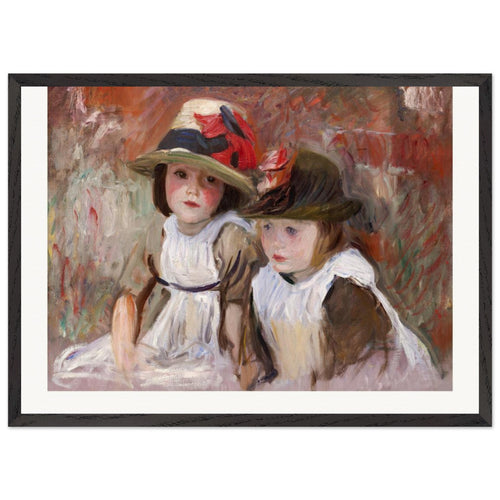 Village Children (1890) by John Singer Sargent. Archival Print on Museum Quality Matte Paper. Premium Wood Framed Wall Art. Original Aspect Ratio