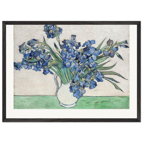 Irises (1890) by Vincent van Gogh. Archival Print on Museum Quality Matte Paper. Premium Wood Framed Wall Art. Original Aspect Ratio