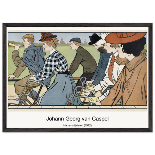 Hamers rijwielen (1912) by Johann Georg van Caspel. Archival Print on Museum Quality Matte Paper. Premium Wood Framed Wall Art. Optimised Aspect Ratio.