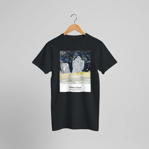 Old Tombstones (1935) by Arthur Dove. Custom Print on a 100% Airlume Combed and Ring-Spun Cotton Unisex Crewneck T-shirt Optimised Aspect Ratio.