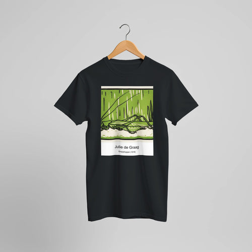 Grasshopper (1918) by Julie de Graag. Custom Print on a 100% Airlume Combed and Ring-Spun Cotton Unisex Crewneck T-shirt Optimised Aspect Ratio.