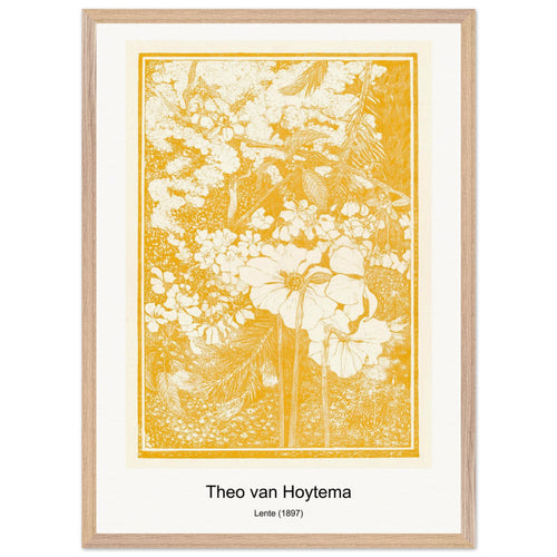 Lente (1897) by Theo van Hoytema. Archival Print on Museum Quality Matte Paper. Premium Wood Framed Wall Art. Optimised Aspect Ratio.