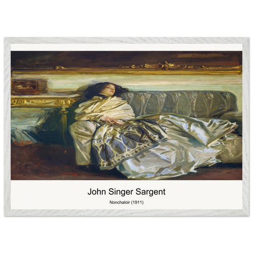 Nonchaloir (1911) by John Singer Sargent. Archival Print on Museum Quality Matte Paper. Premium Wood Framed Wall Art. Optimised Aspect Ratio.