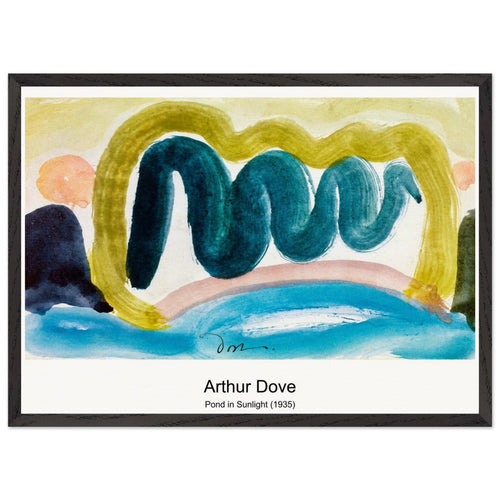 Pond in Sunlight (1935) by Arthur Dove. Archival Print on Museum Quality Matte Paper. Premium Wood Framed Wall Art. Optimised Aspect Ratio.