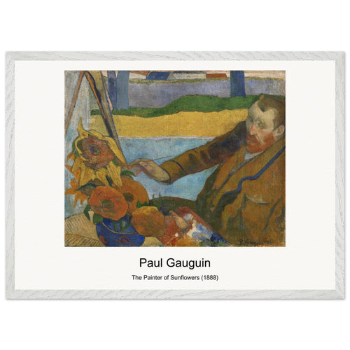 The Painter of Sunflowers (1888) by Paul Gauguin. Archival Print on Museum Quality Matte Paper. Premium Wood Framed Wall Art. Original Aspect Ratio