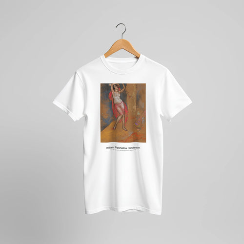 Anna Pavlova in Oriental Fantasy (1915-1916) by William Penhallow Henderson. Custom Print on a 100% Airlume Combed and Ring-Spun Cotton Unisex Crewneck T-shirt Original Aspect Ratio