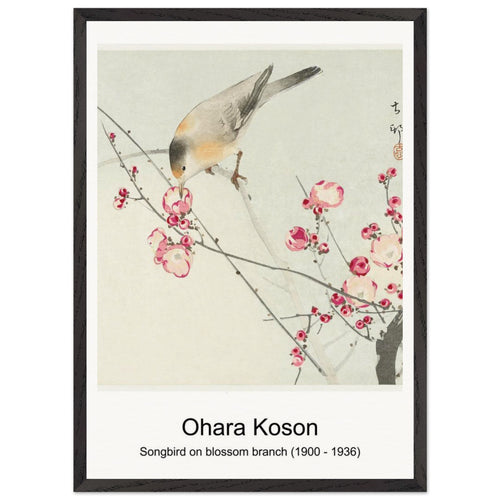 Japanese wagtail on lotus plant (1925 - 1936) by Ohara Koson. Archival Print on Museum Quality Matte Paper. Premium Wood Framed Wall Art. Original Aspect Ratio