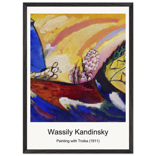 Kleine Welten I (Small Worlds I) (1922) by Wassily Kandinsky. Archival Print on Museum Quality Matte Paper. Premium Wood Framed Wall Art. Original Aspect Ratio