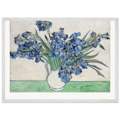 Irises (1890) by Vincent van Gogh. Archival Print on Museum Quality Matte Paper. Premium Wood Framed Wall Art. Original Aspect Ratio