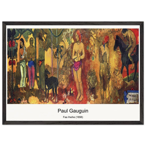 The Swineherd (1888) by Paul Gauguin. Archival Print on Museum Quality Matte Paper. Premium Wood Framed Wall Art. Optimised Aspect Ratio.