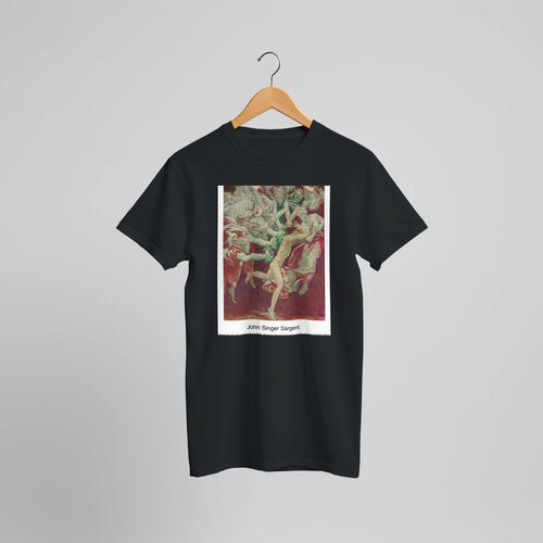 Study for the Museum of Fine Arts, Boston, Murals: Orestes and the Furies (1920-1921) by John Singer Sargent. Custom Print on a 100% Airlume Combed and Ring-Spun Cotton Unisex Crewneck T-shirt Optimised Aspect Ratio.