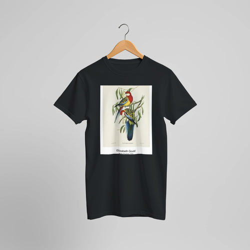 Forest life illustration (1893-1896) by Watanabe Seitei. Custom Print on a 100% Airlume Combed and Ring-Spun Cotton Unisex Crewneck T-shirt Optimised Aspect Ratio.