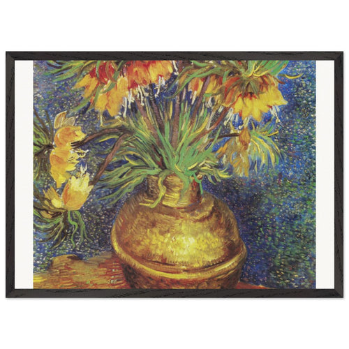 Vineyards at Auvers (1890) by Vincent van Gogh. Archival Print on Museum Quality Matte Paper. Premium Wood Framed Wall Art. Original Aspect Ratio