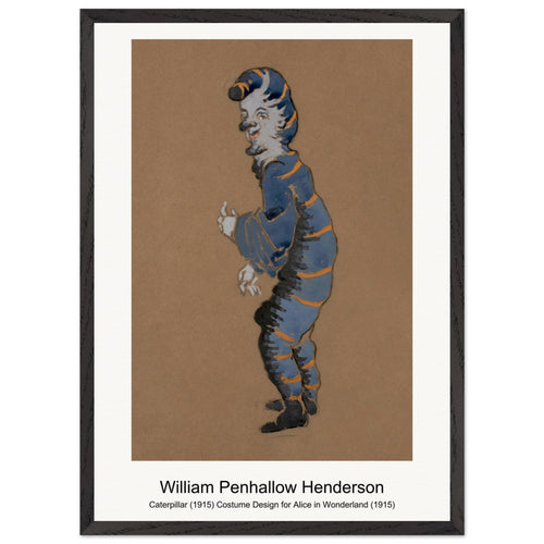 Caterpillar (1915) Costume Design for Alice in Wonderland (1915) by William Penhallow Henderson. Archival Print on Museum Quality Matte Paper. Premium Wood Framed Wall Art. Original Aspect Ratio