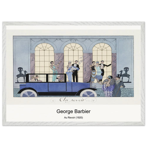 Au Revoir (1920) by George Barbier. Archival Print on Museum Quality Matte Paper. Premium Wood Framed Wall Art. Optimised Aspect Ratio.