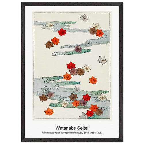 Bijutsu Sekai (1893-1896) by Watanabe Seitei. Archival Print on Museum Quality Matte Paper. Premium Wood Framed Wall Art. Original Aspect Ratio