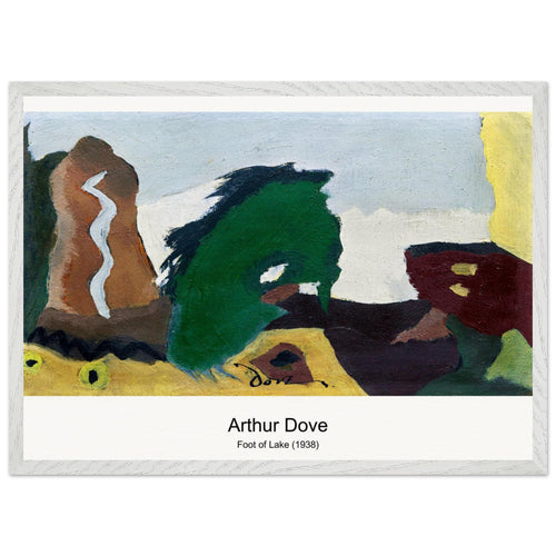 Foot of Lake (1938) by Arthur Dove. Archival Print on Museum Quality Matte Paper. Premium Wood Framed Wall Art. Optimised Aspect Ratio.