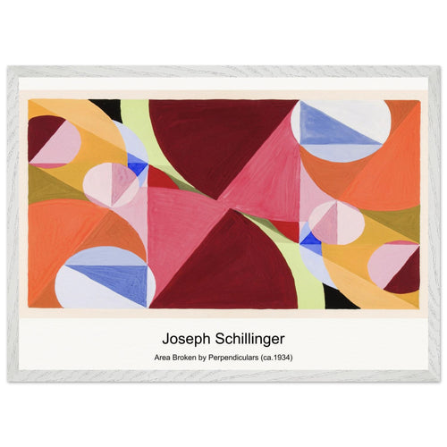 Area Broken by Perpendiculars (ca. 1934) by Joseph Schillinger. Archival Print on Museum Quality Matte Paper. Premium Wood Framed Wall Art. Optimised Aspect Ratio.