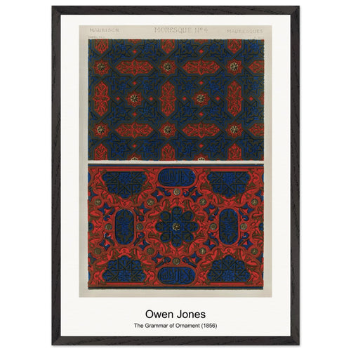 The Grammar of Ornament (1856) by Owen Jones. Archival Print on Museum Quality Matte Paper. Premium Wood Framed Wall Art. Optimised Aspect Ratio.