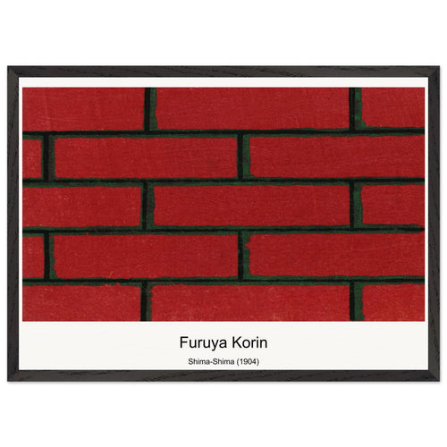 Shima-Shima (1904) by Furuya Korin. Archival Print on Museum Quality Matte Paper. Premium Wood Framed Wall Art. Optimised Aspect Ratio.