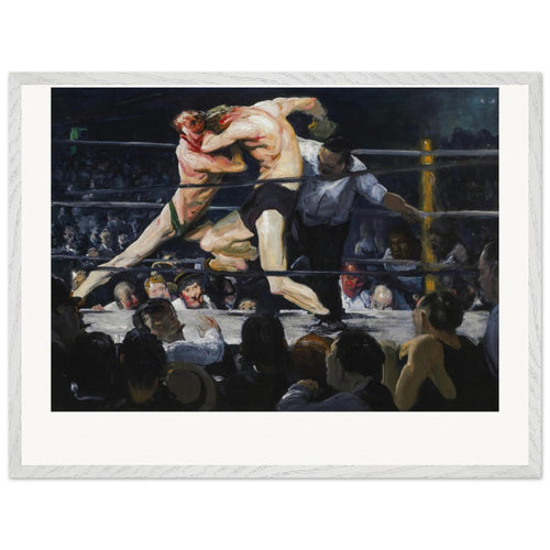 Stag at Sharkey's (1909) by George Wesley Bellows. Archival Print on Museum Quality Matte Paper. Premium Wood Framed Wall Art. Original Aspect Ratio