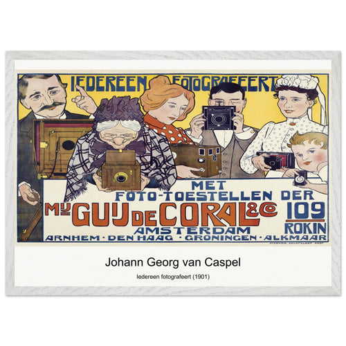 Iedereen fotografeert (1901) by Johann Georg van Caspel. Archival Print on Museum Quality Matte Paper. Premium Wood Framed Wall Art. Optimised Aspect Ratio.