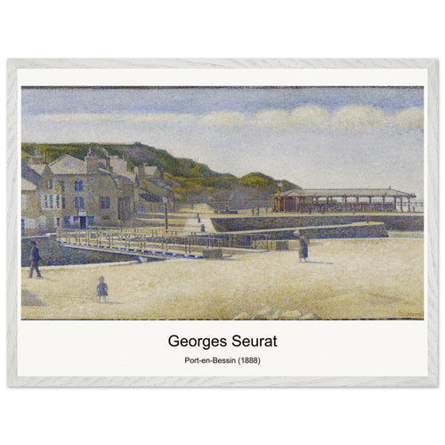 Port-en-Bessin (1888) by Georges Seurat. Archival Print on Museum Quality Matte Paper. Premium Wood Framed Wall Art. Optimised Aspect Ratio.