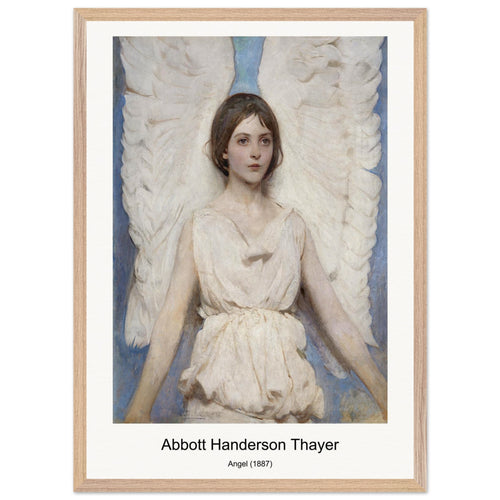Angel (1887) by Abbott Handerson Thayer. Archival Print on Museum Quality Matte Paper. Premium Wood Framed Wall Art. Optimised Aspect Ratio.
