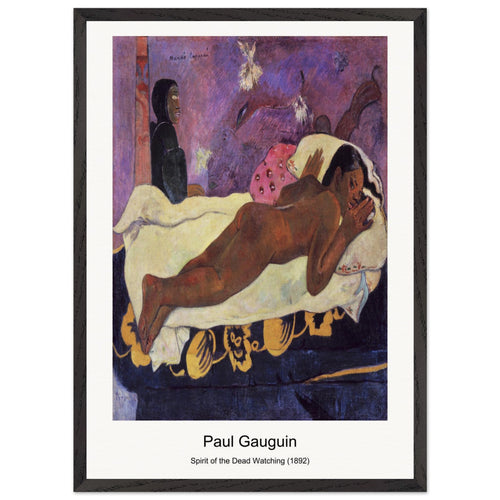 Mata Mua (Once Upon a Time) (1892) by Paul Gauguin. Archival Print on Museum Quality Matte Paper. Premium Wood Framed Wall Art. Optimised Aspect Ratio.