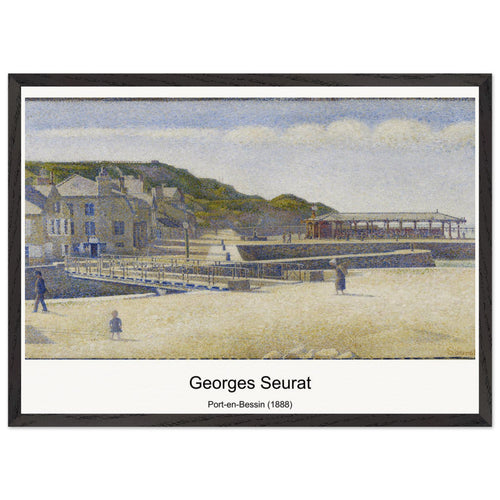Port-en-Bessin (1888) by Georges Seurat. Archival Print on Museum Quality Matte Paper. Premium Wood Framed Wall Art. Optimised Aspect Ratio.
