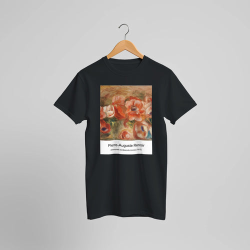 Glade (La Clairière) (1909) by Pierre-Auguste Renoir. Custom Print on a 100% Airlume Combed and Ring-Spun Cotton Unisex Crewneck T-shirt Optimised Aspect Ratio.