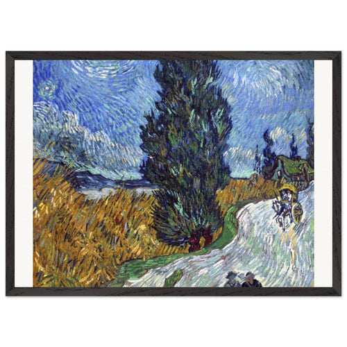 Fishing Boats on the Beach at Saintes-Maries (1888) by Vincent van Gogh. Archival Print on Museum Quality Matte Paper. Premium Wood Framed Wall Art. Original Aspect Ratio