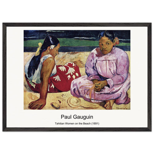 We Shall Not Go to Market Today (1892) by Paul Gauguin. Archival Print on Museum Quality Matte Paper. Premium Wood Framed Wall Art. Original Aspect Ratio