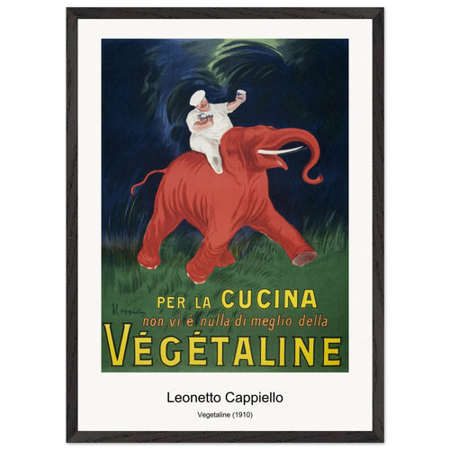 Vegetaline (1910) by Leonetto Cappiello. Archival Print on Museum Quality Matte Paper. Premium Wood Framed Wall Art. Original Aspect Ratio