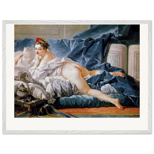 Brown Odalisque (1745) by François Boucher. Archival Print on Museum Quality Matte Paper. Premium Wood Framed Wall Art. Original Aspect Ratio