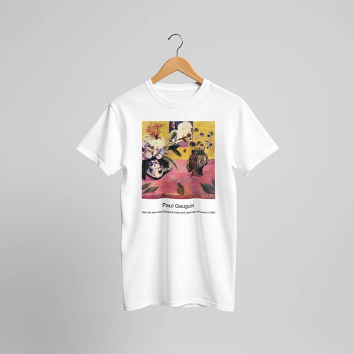 Christ on the Mount of Olives (1889) by Paul Gauguin. Custom Print on a 100% Airlume Combed and Ring-Spun Cotton Unisex Crewneck T-shirt Original Aspect Ratio