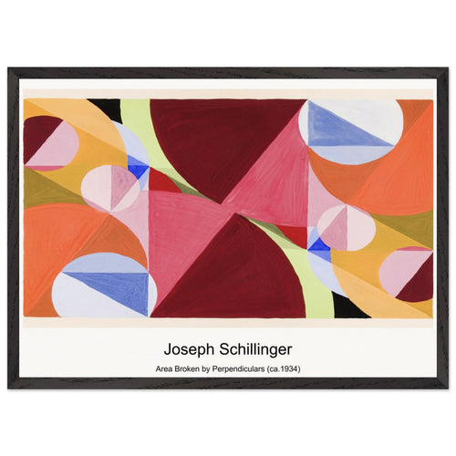 Area Broken by Perpendiculars (ca. 1934) by Joseph Schillinger. Archival Print on Museum Quality Matte Paper. Premium Wood Framed Wall Art. Optimised Aspect Ratio.