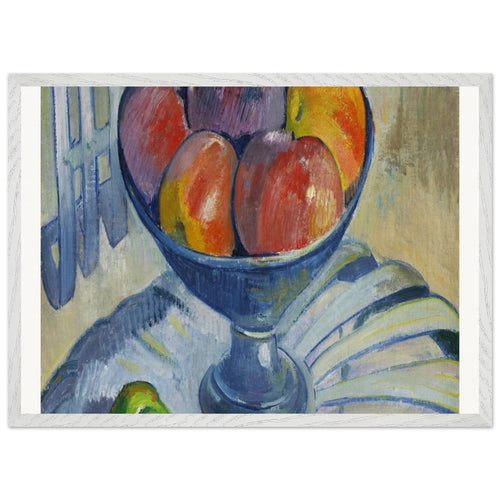 Fruit Dish on a Garden Chair (ca. 1890) by Paul Gauguin. Archival Print on Museum Quality Matte Paper. Premium Wood Framed Wall Art. Optimised Aspect Ratio.