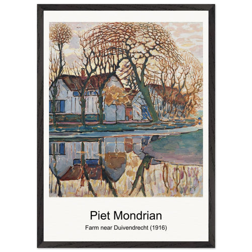 Composition with Large Blue Plane, Red, Black, Yellow, and Gray (1921) by Piet Mondrian. Archival Print on Museum Quality Matte Paper. Premium Wood Framed Wall Art. Original Aspect Ratio